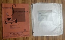 Mcculloch Supercharger Model Vs57 Installation Operation Troubleshooting Man.