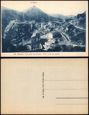 Peille Orts-Panorama Vue prise du prieuré View from the priory 1910