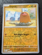 Pokemon Obsidian Flames Diglett Reverse Holo Common Card 103/197 NM
