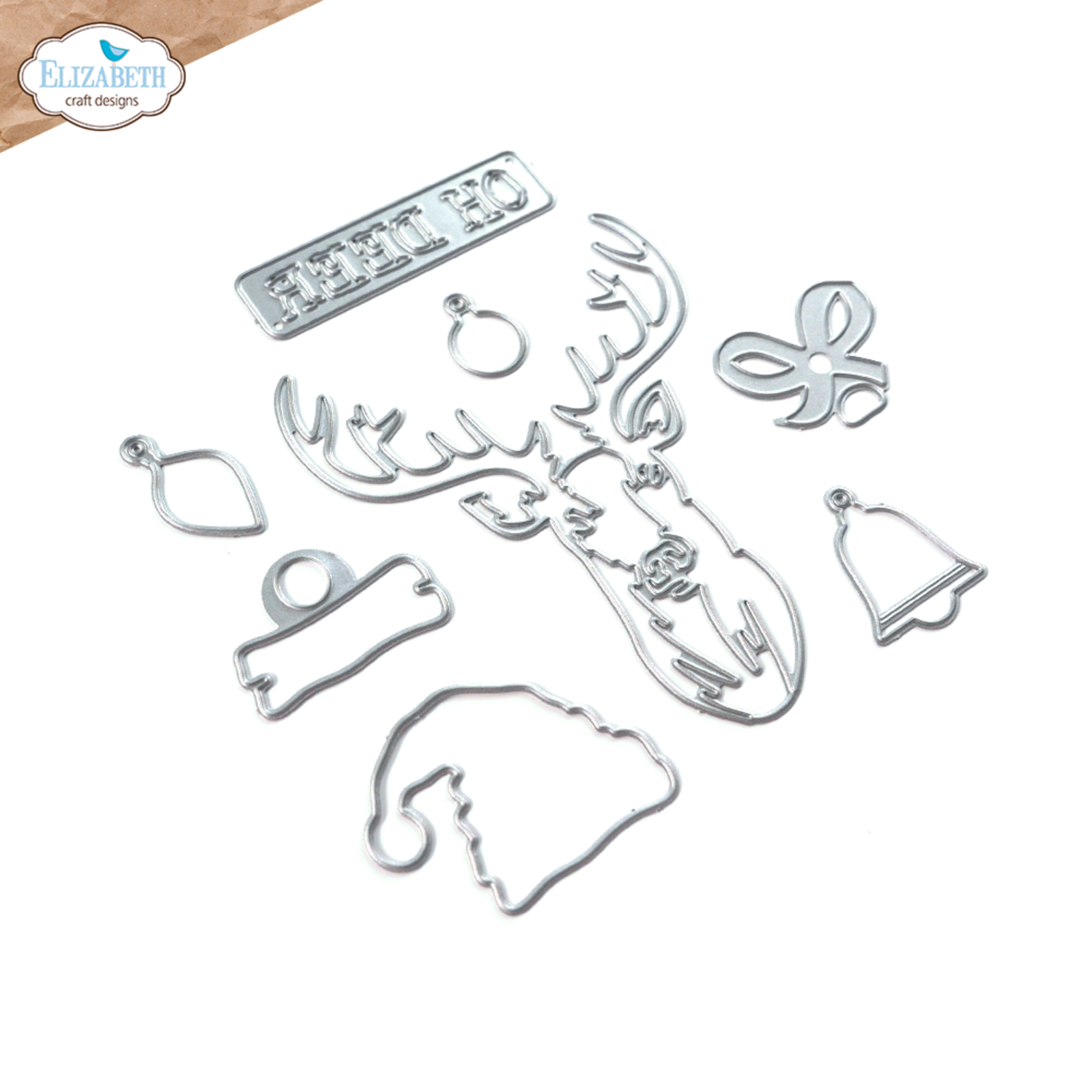 Elizabeth Craft Designs Cutting Dies Christmas Oh Deer 2051