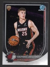 2025-26 Bowman Chrome Kasparas Jakucionis Rookie RC Base Heat #BCV-20