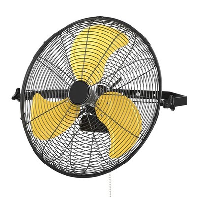 20 Inch Industrial Wall Mount Fan 5200CFM High Velocity Heavy Duty Workshop Shop