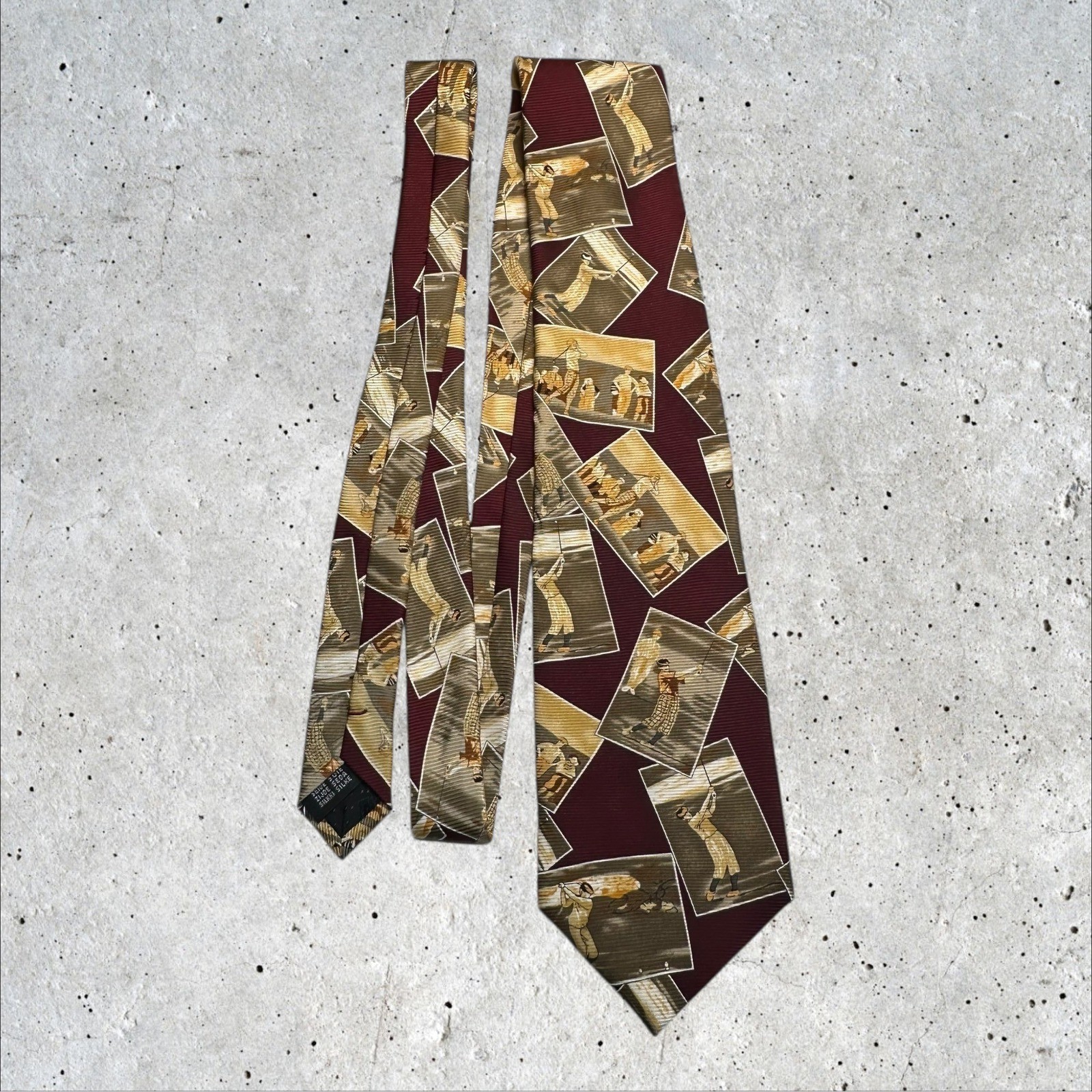 Lot of 5 Mens Golf Themed Ties Neckties Made in USA Novelty Print thumbnail 11