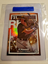 2021 Bowman Platinum ROBERT HASSELL PE-18 Precious Elements Prospect Holo /25
