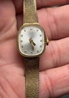 Vintage TIMEX women gold tone Stainless MESH BAND Watch Mechanical WORKING VIDEO
