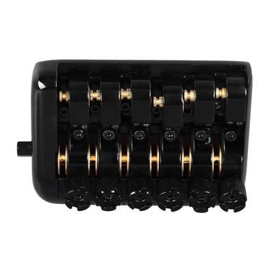 Headless Guitar Bridge Tailpiece Fixed 6 String Electric Guitars Roller Saddle