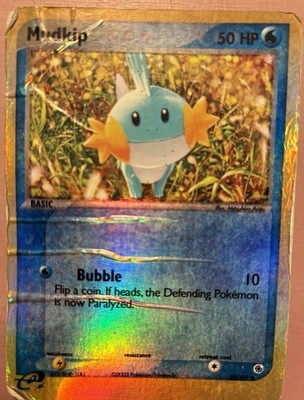 Mudkip 59/109 Ruby and Sapphire Reverse Holo Vintage Pokémon Card 2003