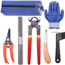 Loaged 8 inch Farrier Tool Kits  7 Piece  Mini Rasp Hoof File Goat Pig...