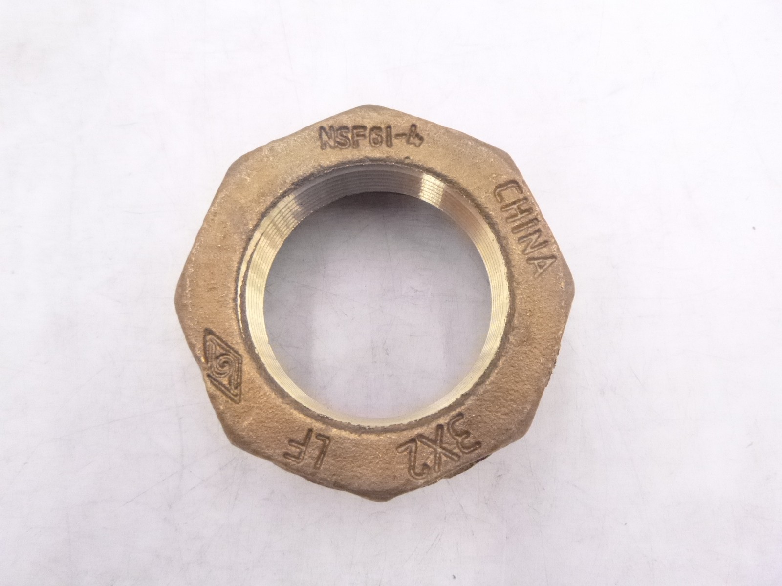 3" x 2" NPT Threaded Hex Bushing Lead Free Brass Pipe Fitting NSF61-4