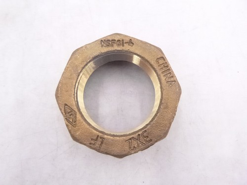 3" x 2" NPT Threaded Hex Bushing Lead Free Brass Pipe Fitting NSF61-4