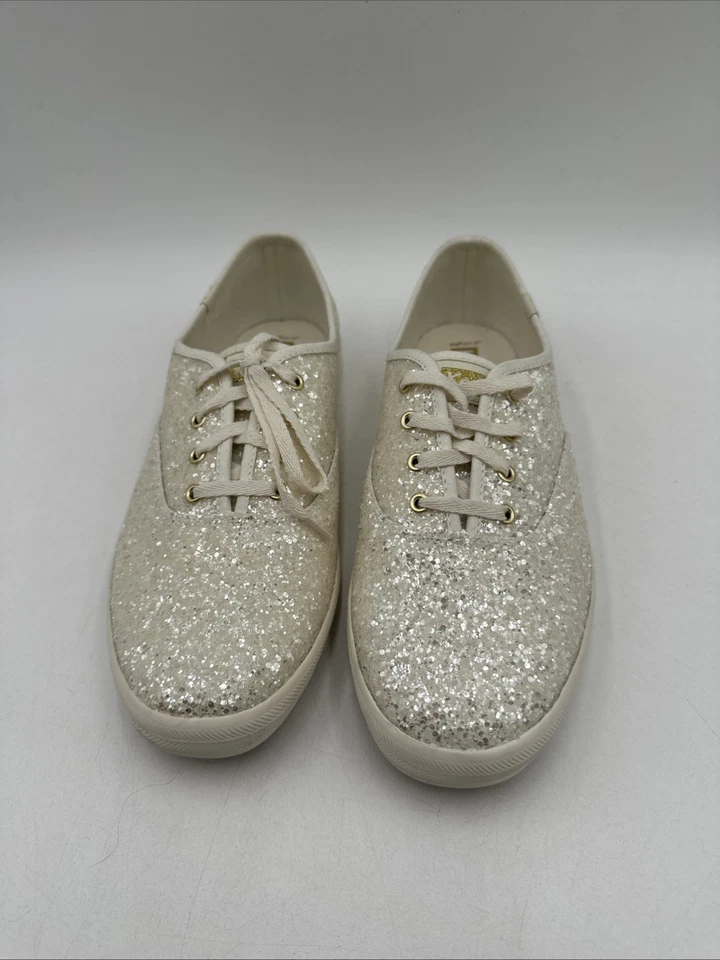 Keds Women's Champion Glitter Lace Up Sneaker White Size 9.5 W - Image 2 of 4