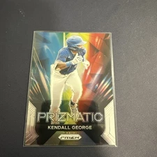 2024 Prizm Kendall George Prizmatic Red Pulsar/399 #24 Los Angeles Dodgers