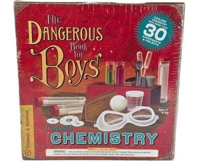 The Dangerous Book For Boys Classic Chemistry Set Experiment Thames & Kosmos NEW
