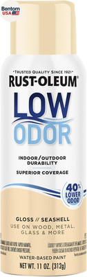 Low Odor Premium Spray Paint, 11 Oz, Gloss Seashell