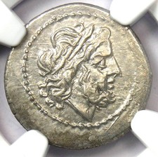 Roman Republic Silver AR Victoriatus Coin 211-208 BC - Certified NGC MS (UNC)