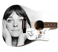 Judy Collins Autographed Custom Graphics Acoustic Guitar