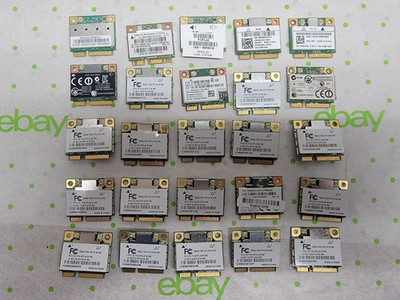 LOT OF 25 GENUINE ASSORTED Laptop WiFi Wireless Card HP DELL LENOVO MAC & MORE