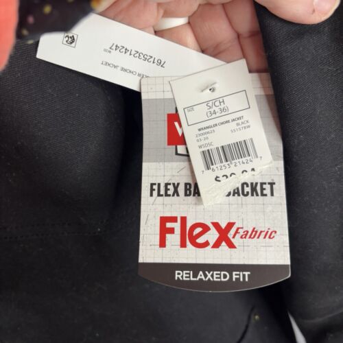Wrangler Men’s Relax Blanket Lined Flex Barn Canvas Chore Jacket Size Small Blk - Picture 4 of 10