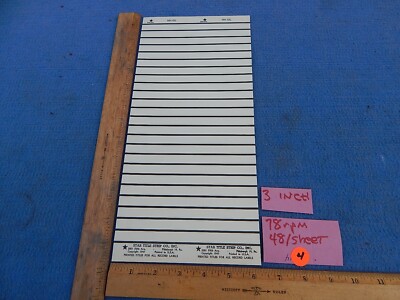 blank title strips 78 rpm title strips - 10 sheets = 480 strips | eBay