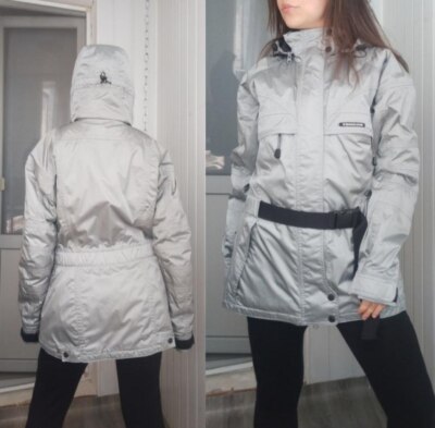 Women's ski jacket Tenson, 42, L, silver shiny