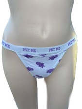 Y2K Vintage 2000 Pet Me Bikini Panty Low Rise New Deadstock S, M Rave Retro Low