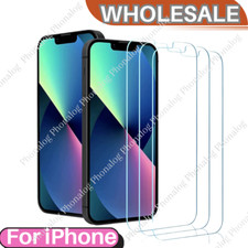 Lot Tempered Glass Screen Protector For iPhone 7/8/11/12/13/14/15/16/X/XS Max/XR