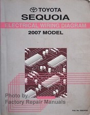 2007 Toyota Sequoia Electrical Wiring Diagrams Manual Original Schematics Book