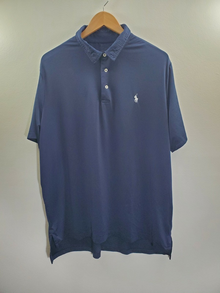 POLO RALPH LAUREN ネイビーブルー　28インチ Ralph Lauren Polo Shirt Mens Large L Navy Blue | eBay