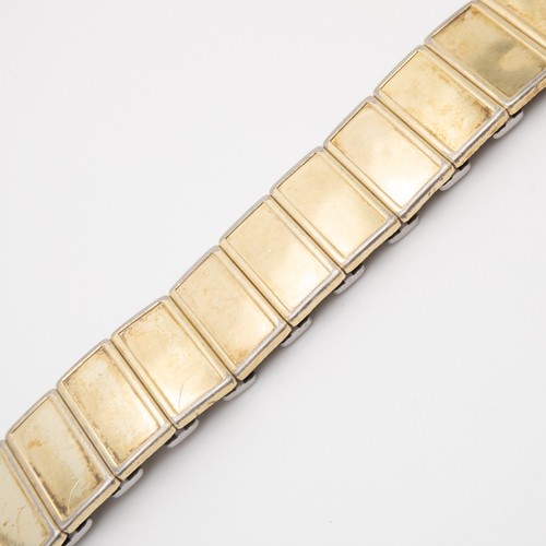 Vintage Rowi-Fixo-Flex 20 mm Goldtone & Stainless Steel Watch Expansion Bracelet