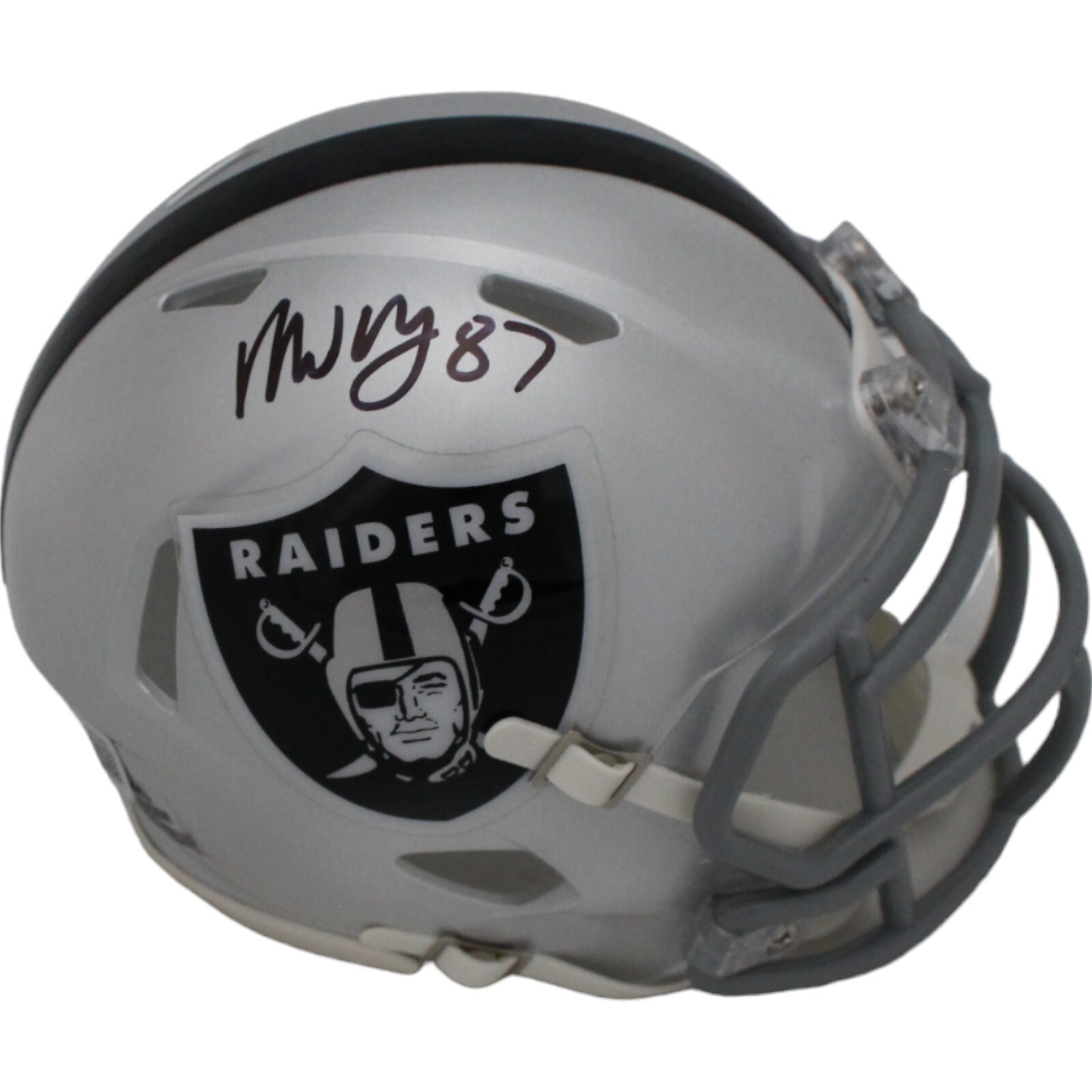 Michael Mayer Autographed Signed Las Vegas Raiders Mini Helmet Beckett 