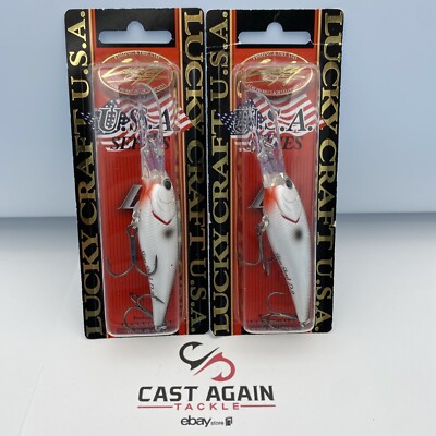 (2) Lucky Craft D9 Slim Shad Crankbait 2-3/4  OG TENNESSEE SHAD - Made in Japan!