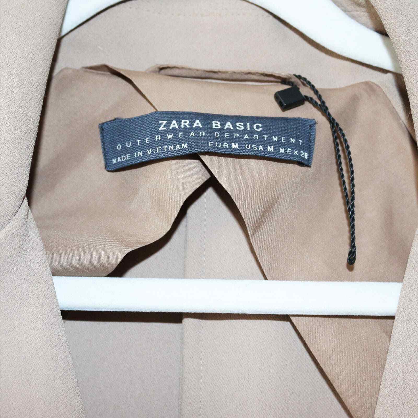 Zara Basic Outerwear Crepe Utility Drawstring Tre… - image 9