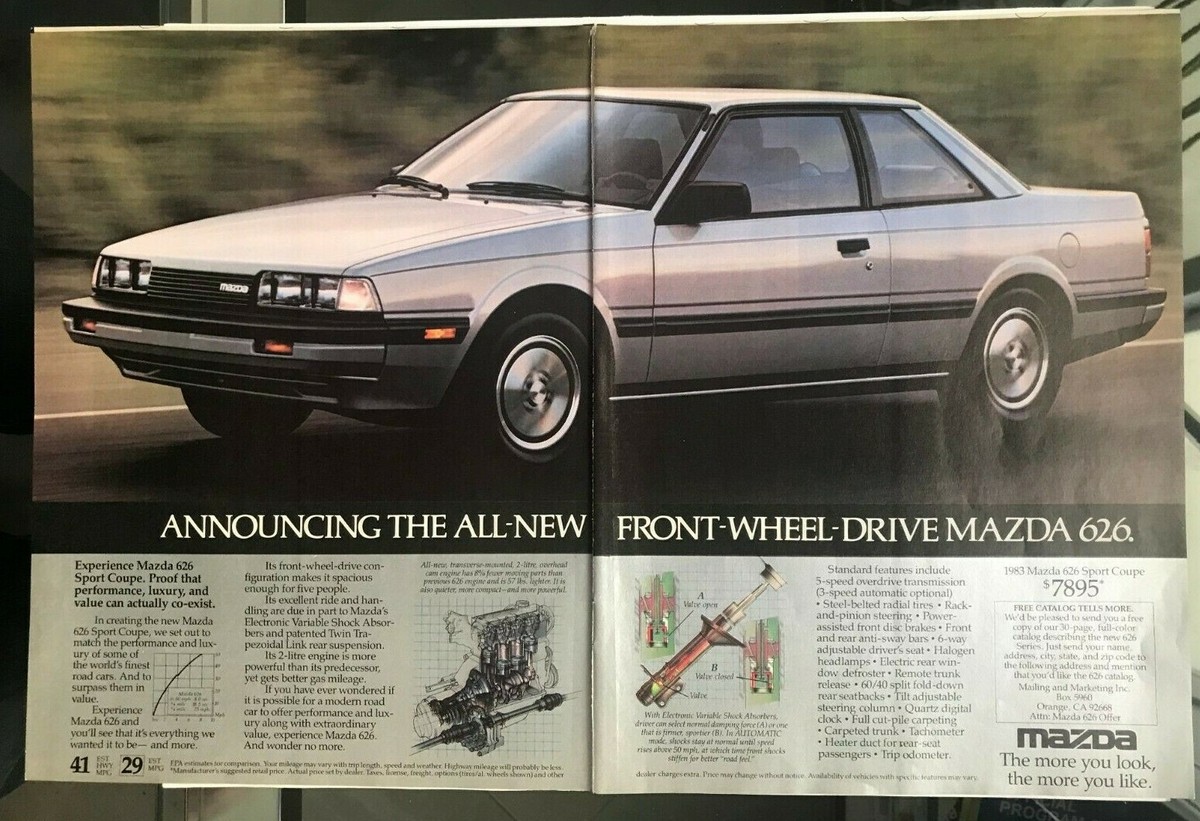 Mazda 626 Vintage 1983 Print Ad | eBay