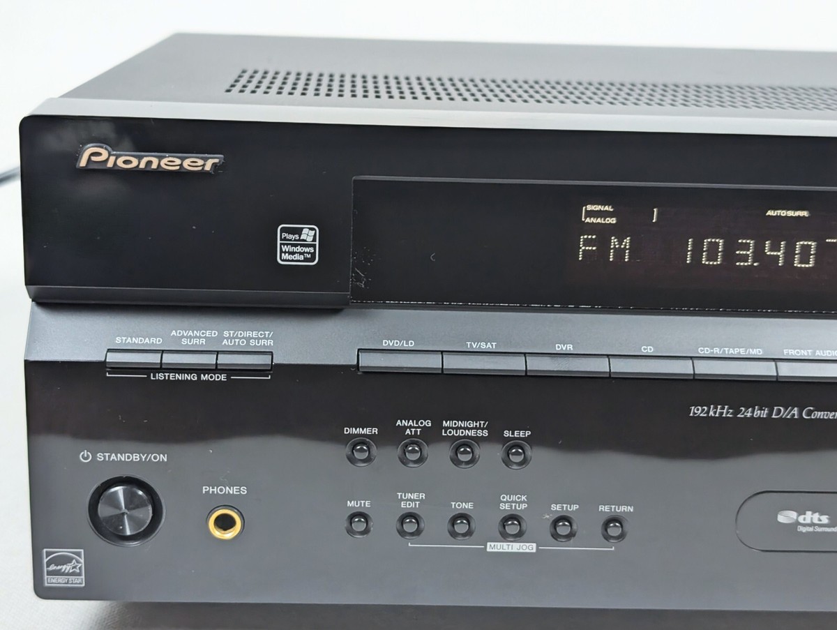 Pioneer Audio Multi-Channel Receiver Model SX-218-K Converter No