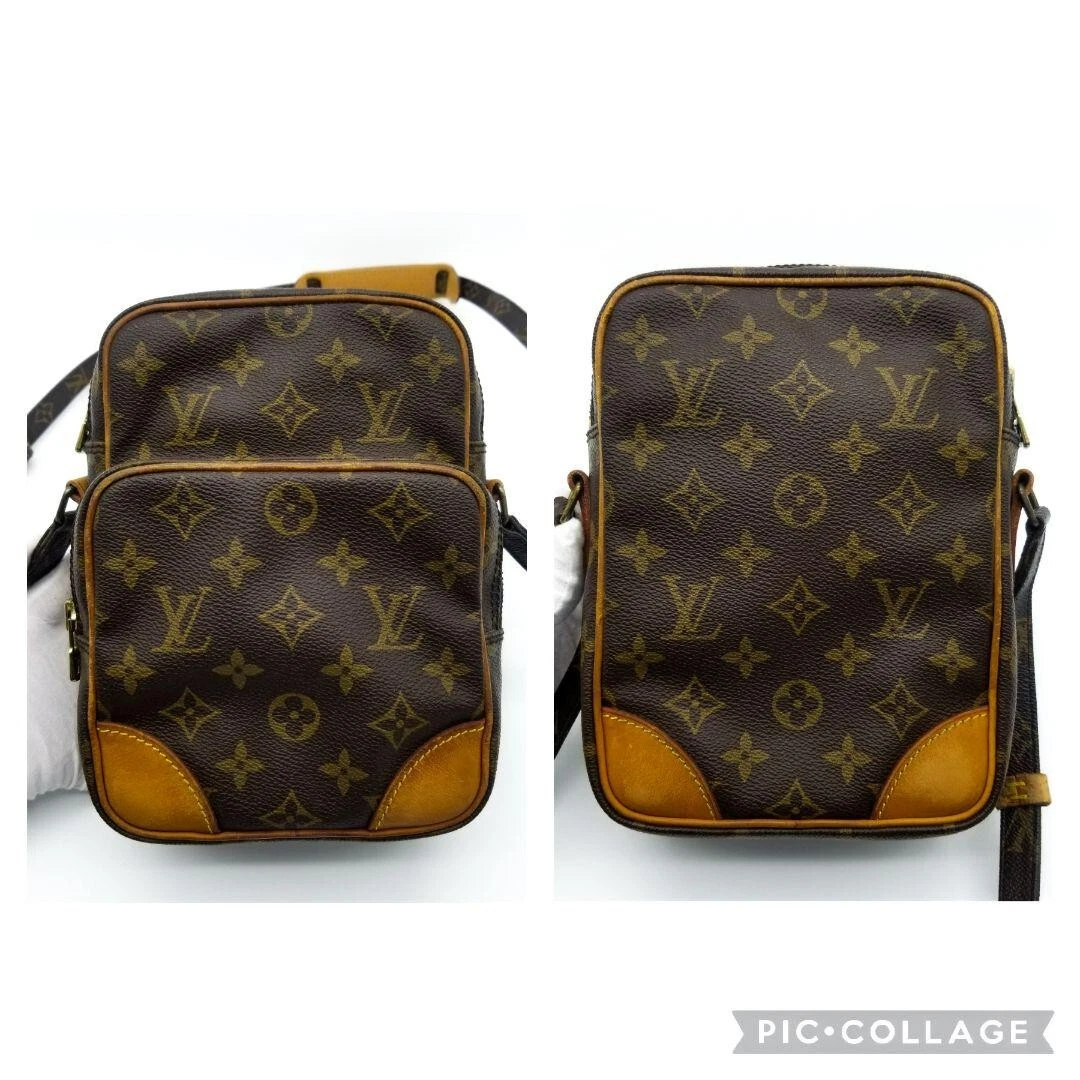 LOUIS VUITTON Authentic Women s Amazon Shoulder Bag Monogram Brown
