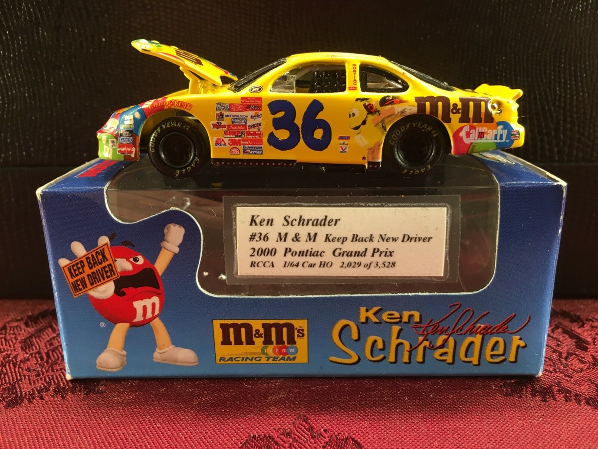 KEN SCHRADER #36 M&M's Keep Back New Driver 2000 RCCA ELITE & HO