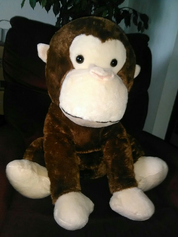 Monkey Stuffed Animal * Large Great Condition! ~ 30" Tall by Darice, Inc.