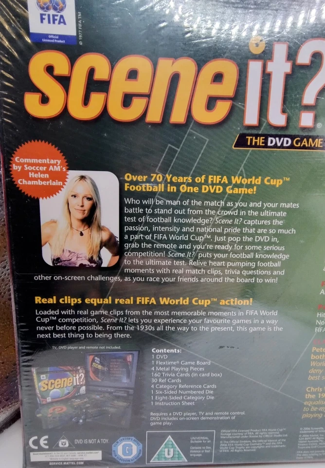 Scene It Fifa Football Edition DVD Game With Real Match Clips. New - Image 3 of 4