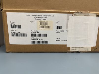 NEU OPEN BOX - HP 2920-24G PoE+ Switch J9727A 24 Port PoE+ Switch