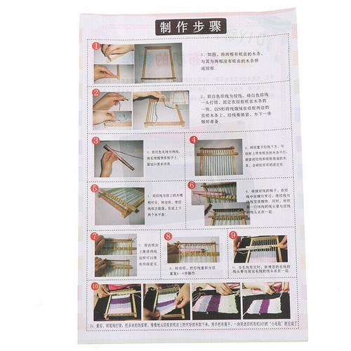Wooden Yarn DIY Hand Weaving Loom Craft Kids Educational Knitting Machine Craft - Picture 5 of 12
