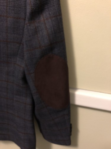 Lauren Ralph Lauren Boys Blazer Jacket Size 10R Navy and Burgundy Plaid NWT - Picture 8 of 12