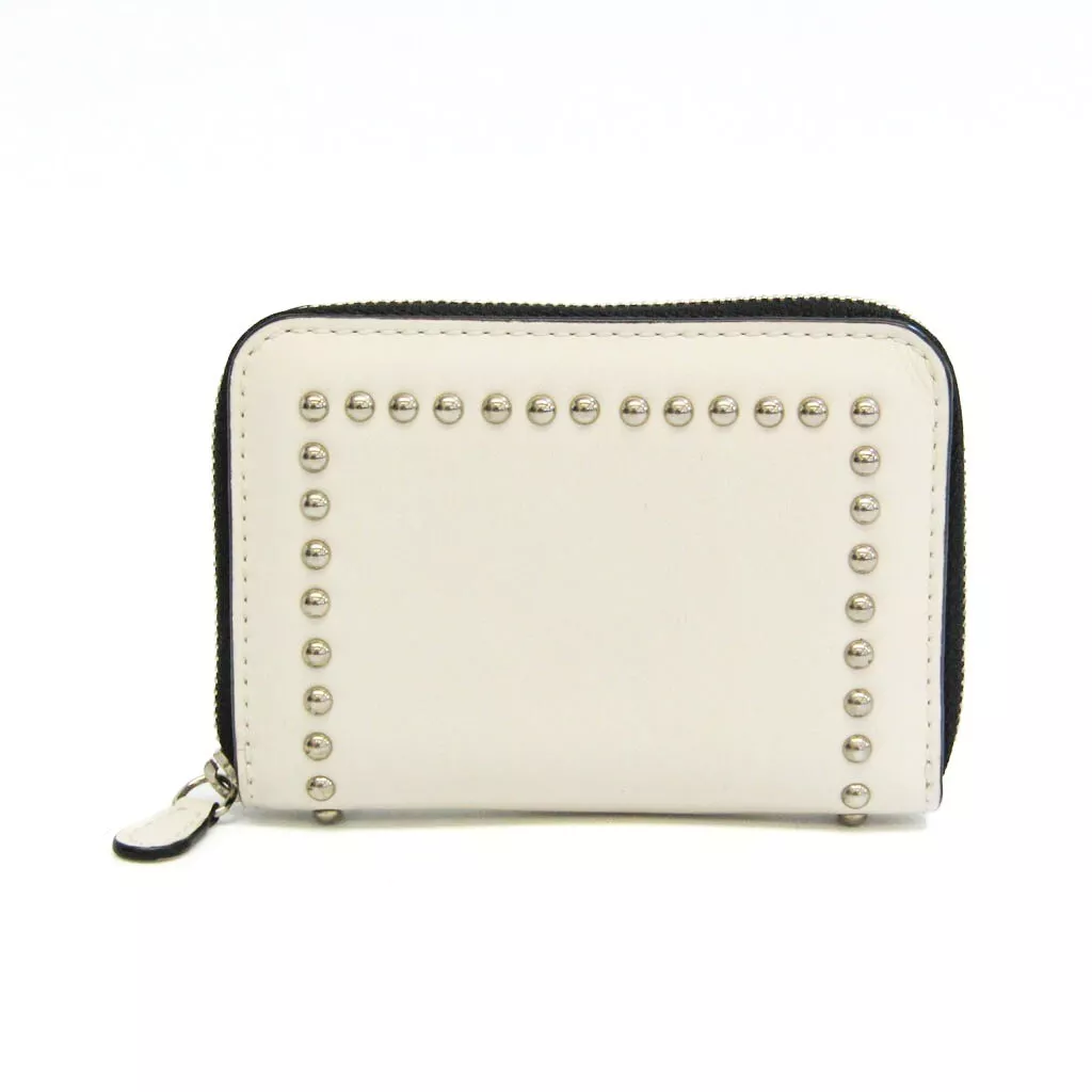 J&M Davidson SMALL ZIP PURSE WITH STUDS 10131N Women's Leather Coin Pur BF557305