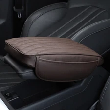 Car Accessories Armrest Cushion Cover Center Console Box Pad w/Side Storage Bag