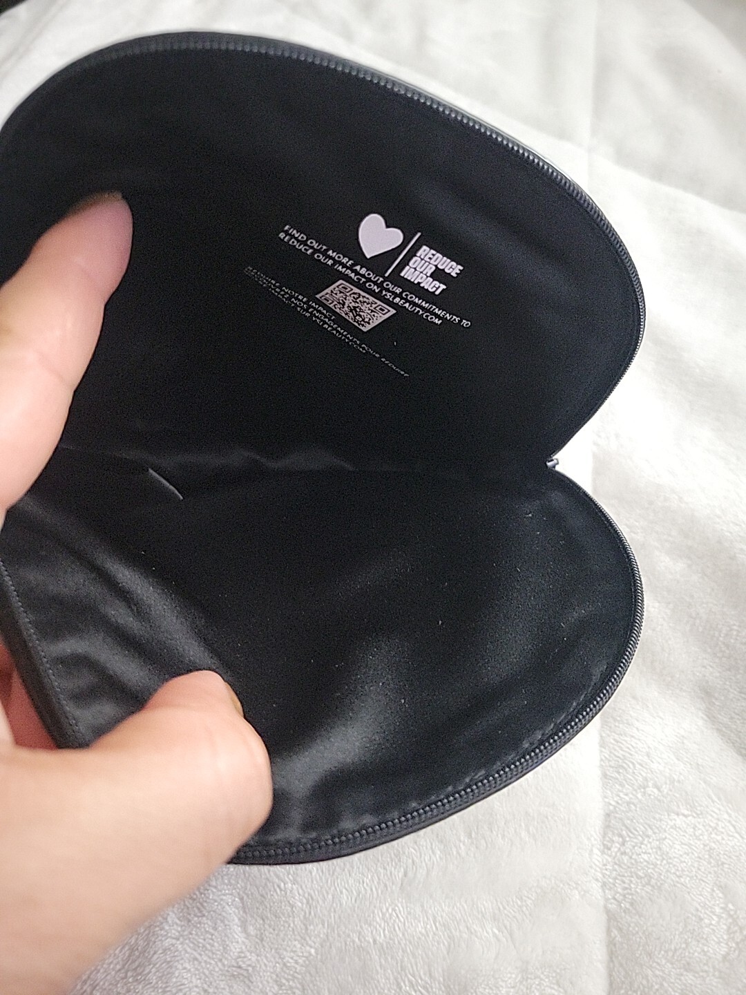 Borsa cosmetica trucco brevetto Yves Saint Laurent Beaute YSL nera pochette pochette pochette pochette