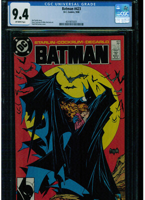 BATMAN #423 CGC 9.4 NEAR MINT TODD MCFARLANE CLASSIC ART COVER