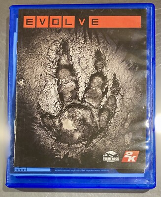 Evolve (Sony PlayStation 4, 2015) PS4 - Manual but no case artwork, tested