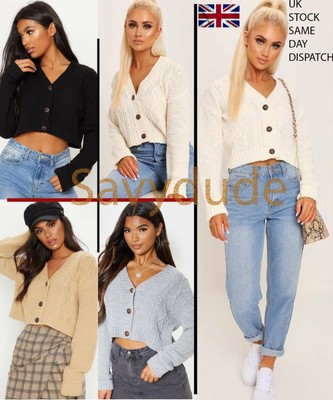 chunky cable knit cardigan uk