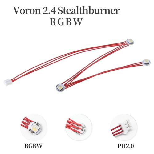 Chain Of 3 RGBW Mini Button Leds Fully Assembled Led Kit For Voron Stealthburner - Zdjęcie 8 z 12