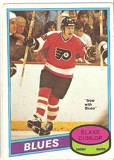 1980-81 80/81 O-Pee-Chee OPC hockey card Blake Dunlop #370 VG-EX+