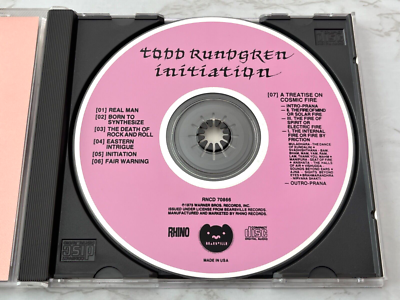 Todd Rundgren Initiation CD EARLY DISCTRONICS PRESS! Rhino